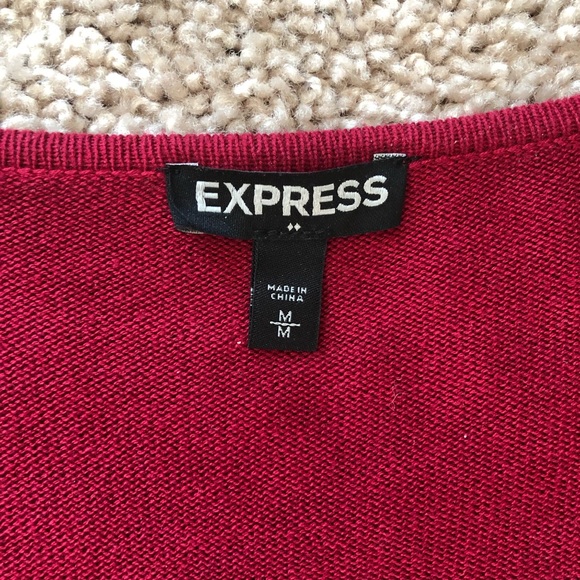 Express red sweater with rhinestone embellishments - Picture 3 of 4